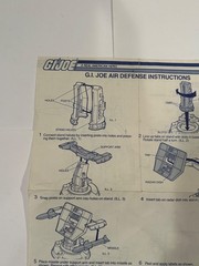 Air Defense ORIGINAL Blueprints Vintage 1985 Hasbro G.I.Joe ARAH