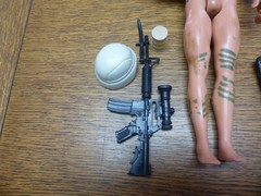 Vintage 1999 Hasbro JUNGLE DART GI Joe Action Man, SNIPER RIFLE & Weapons LOT