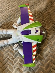 Buzz Lightyear Talking Figure Thinkway Disney Pixar Wings Pop Open