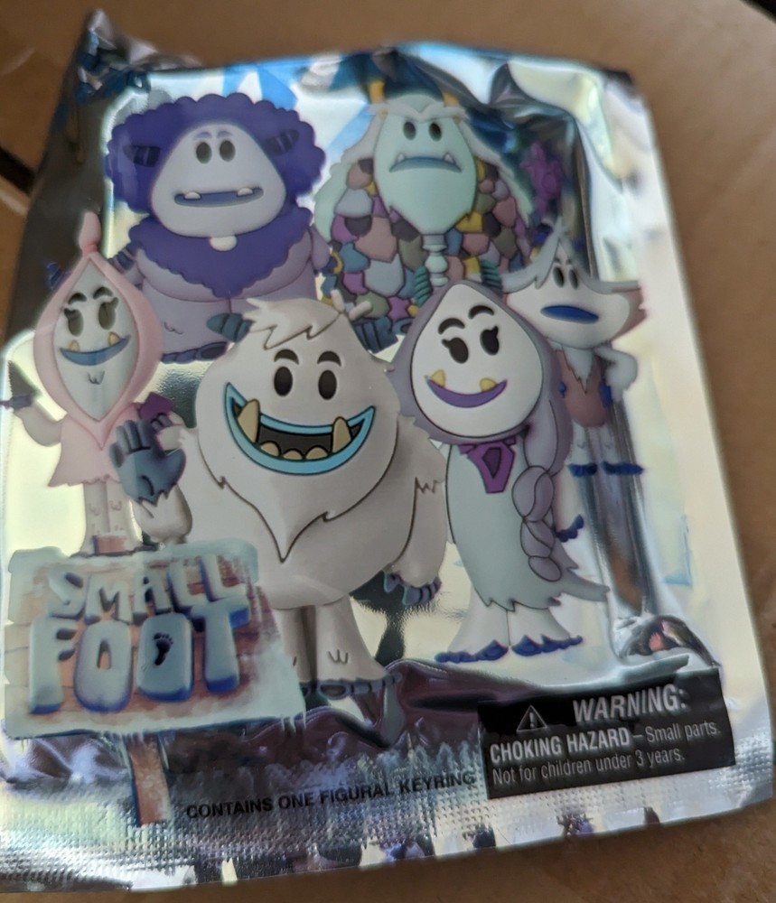Small Foot 3-D Figural Key Chain 1 Random bag