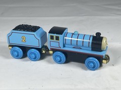 Thomas & Friends Wooden Train Tank Engine Edward Railway Gold Mags