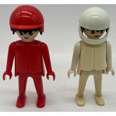 Playmobil Lot Figures Motorcycle Bicycle Accessories Vintage Toy Collection