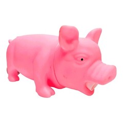 8″ Snorting Colored Rubber Pigs (Pink, Blue, Red, Purple) Squeezable Noisemakers