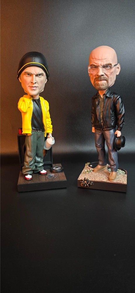 Breaking Bad Walter White and Jesse Bobble Figures