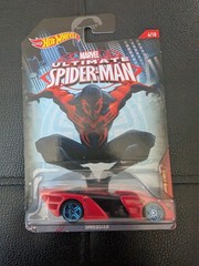 Unisex 2015 Hot Wheels Ultimate Spider-man Red Spider-Man 2099 1:64 Die-Cast-New
