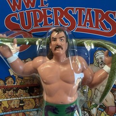 2026 WWE Mattel Superstar LJN Jake The Snake Robert’s Retro Blue Card Figure