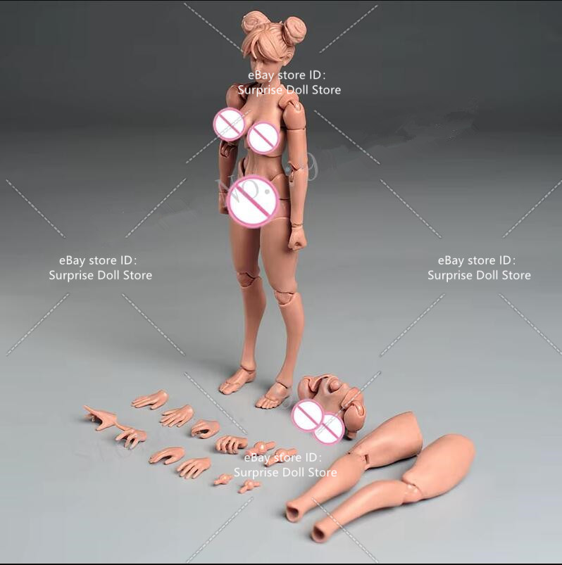 Romankey x COWL 1:12 Suntan Skin Super Jointed Female Head Body 6″ Figure Toys