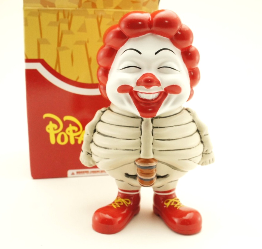 Ron English Popaganda X Secret Base Mc Supersized Bones 4″ Vinyl Minis Mindstyle