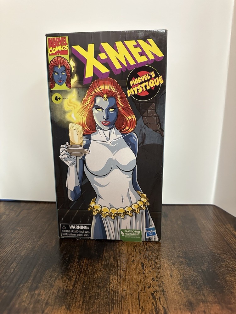 Hasbro X-Men Mystique Action Figure, Plastic-Free Packaging, Boxed, Ages 4+