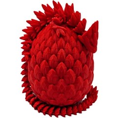 3D Printed Dragon Egg Full Articulated Crystal Dragon Fidget Toy Home Decor Toys