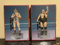 WWE Mattel Coliseum Collection Black Card Jesse Ventura and King Kong Bundy