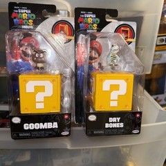 Jakks Pacific Super Mario Bros Movie Dry Bones And Goomba 1.25 in Mini Figures