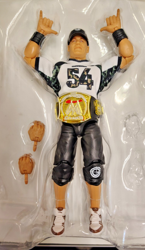 WWE Elite Hall Of Champions 7″ JOHN CENA (Spinner Belt) From 4 Pack Complete.