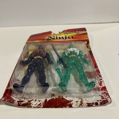 Rare Blue And Green Ninja Action Figure Greenbrier International 5.5″ In Package