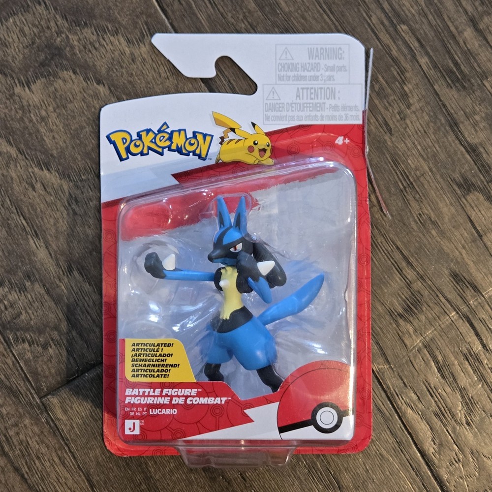 Jazwares Pokemon Battle Figure LUCARIO 3.5″ Deluxe Action Figure NEW 2026