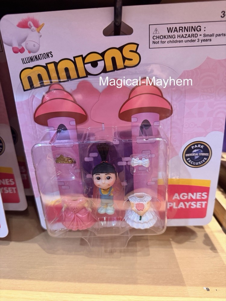 universal studios exclusive despicable me minion mayhem agnes play set w/ figure