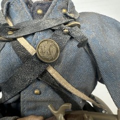 1/6 CUSTOM CIVIL WAR UNION “YANKEE” CHARGING INFANTRYMAN MUSKET + OAK STAND