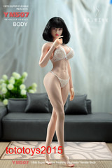 US STOCK YM507 1/6 Female Body Pale Plump Slender Waist Detail Figure Model toy