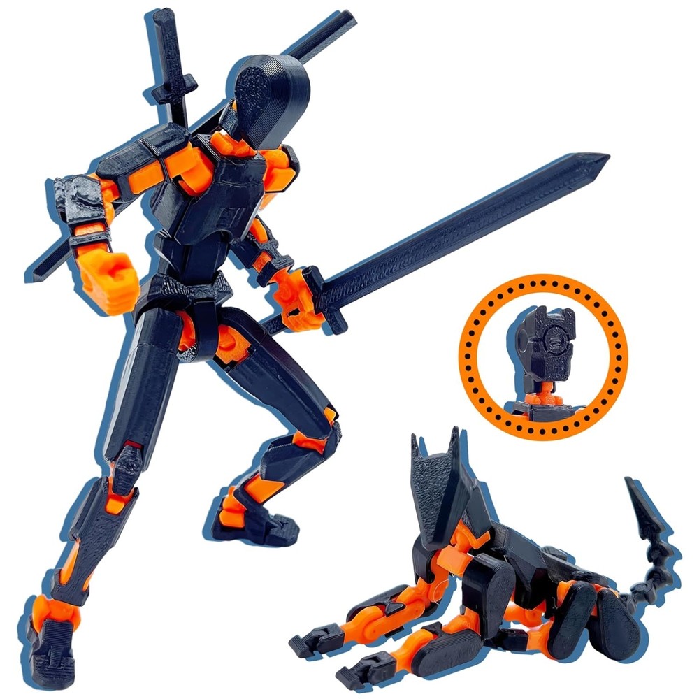 Versatile T13 3D Action Figure Set – Multi-Jointed Titan 13, No Assembly Needed