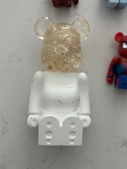 BE@RBRICK Bearbrick Figure Lot of 6 Spider-Man Iron Man Lucky Cat Anna Sui