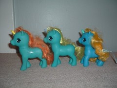 10 My Little Ponies Various Sizes Large To SMALL Vintage 1981-82 LOT MLP W/WINGS