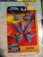 Final Faction lot. Synthoid action figure, Elite gold Steel, scourge, striker +