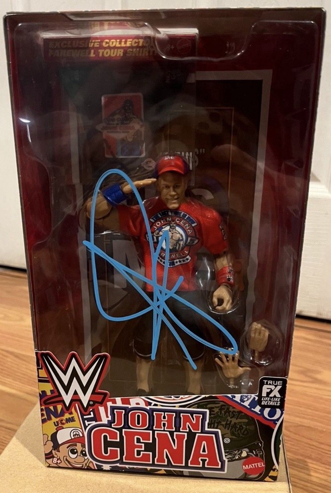 JOHN CENA ELITE FIGURE WRESTLEMANIA 41 SUPERSTORE EXCLUSIVE Signed With Coa!
