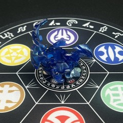 Bakugan Rubanoid Blue Aquos Translucent Gundalian Invaders DNA 620G READ