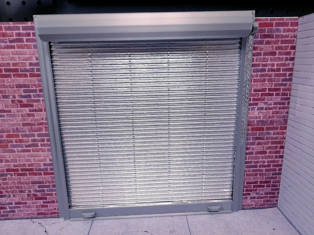 Shop Door Model Prop Kit 1/10 Scale Garage Display Diorama Dollhouse Accessory