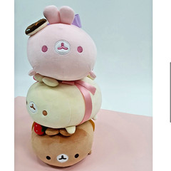 9.84″ Molang Lying Ribbon Present Soft Fluffy Plush Korean Official 25cm Kawaii