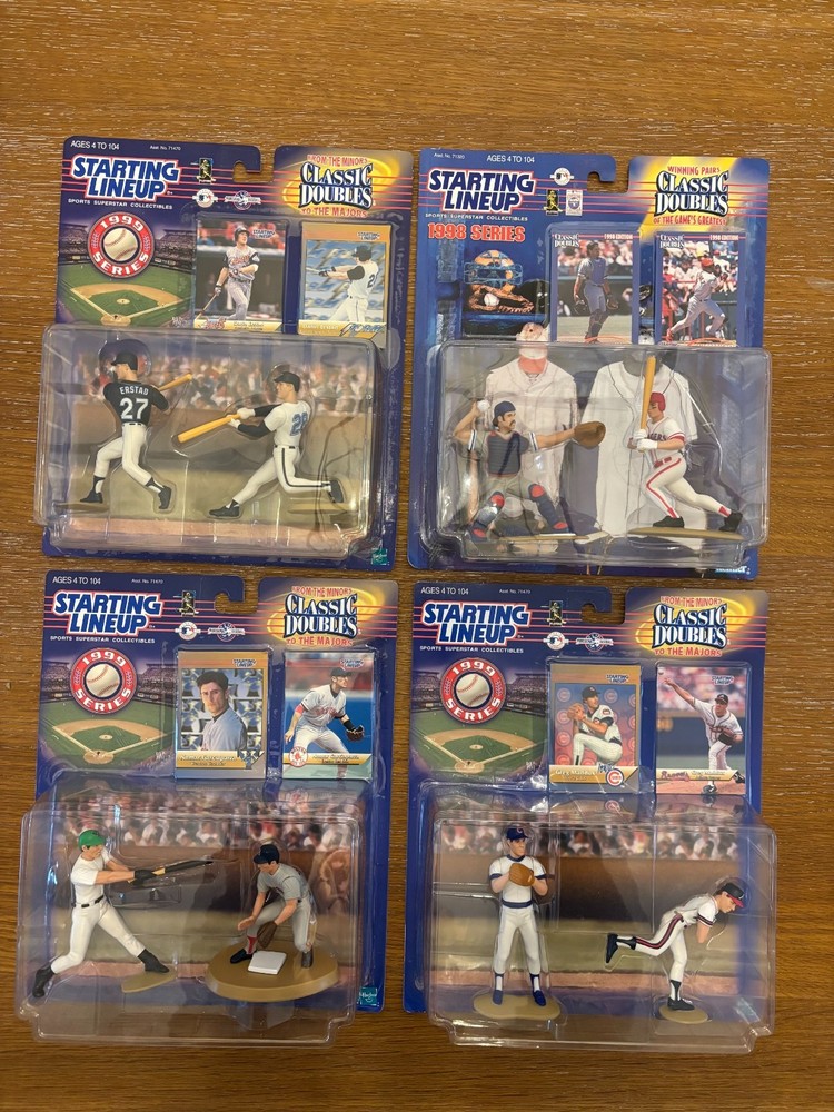 Lot of 1998 & (3) 1999 Baseball Starting Lineup Classic Doubles-See Description