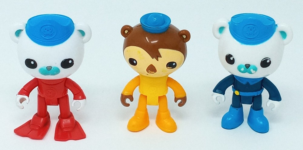 Octonauts 2010 2011 3″ t Figures Captain Barnacles Shellington Mattel Meomi