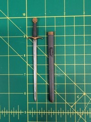 Mythic Legions Four Horsemen Grey & Gold Sword & Sheath “NEW & I SHIP DAILY”