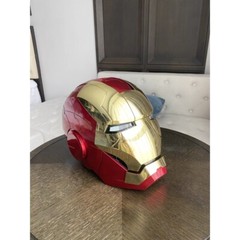 2026 Iron Man MK5 1:1 Helmet Wearable Voice-control Mask Cosplay Golden AUTOKING