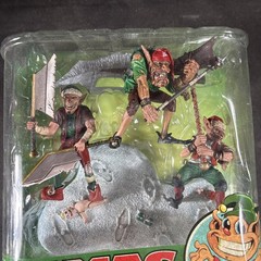 SANTA’S LITTLE HELPER MCFARLANE TWISTED CHRISTMAS FIGURE X-MAS OPEN BOX COMPLETE