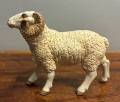 Papo Ram Sheep Goat Figure Farmyard Friends 3 1/2″ Farm Animal Figurine Toy