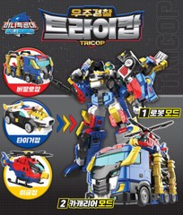 Miniforce Animal Tron TRICOP Space Police 3-Integration Transforming Robot Car