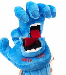 SANTA CRUZ × NICI Screaming Hand Soft Toy & Keychain Blue Polyester JAPAN NEW