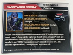 Lot of 3 GI JOE File Cards – Bazooka Firefly Dusty Portuguese Spanish 50th Anniv
