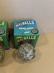 Madballs Mondo Set Glow In The Dark Skull Face Slobulus Horn Head Toy Figure OOP