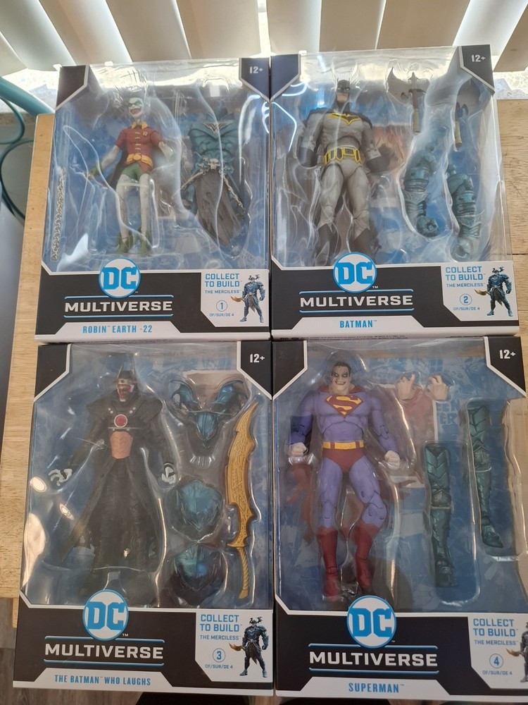 McFarlane Toys DC Multiverse Dark Nights Metal The Merciless BAF Series Set Lot