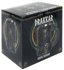 Nemesis Now B4810P9 Bronze Drakkar Viking Tankard 15cm, Resin w. Stainless Steel