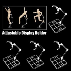 Universal Clear Plastic Figure Stand For SHF Mafex Figma 6″ Action Figure Base
