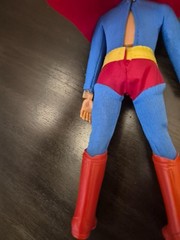 Mego Superman, Vintage 1972 Rare 4 Panel Box. Beautiful Mint Mego Superman.