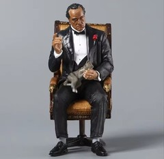 The Godfather Don Vito Corleone Action Figure 6″ Marlon Brando Statue Chair & Ca