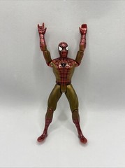 VINTAGE Spiderman Action Figure – Gold & Red Web Runner – Marvel – Toy Biz 1994