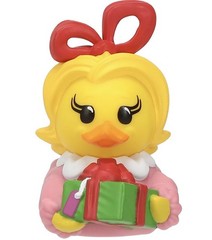 Set Of 4 Mini Tubbz Rubber Ducks Grinch, Santa Costume Grinch,Cindy-lou Who,Max