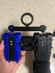 [Everything] Dual/Double Beyblade X String Launcher Set – Grips (Black & Blue)