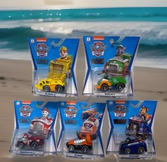 New Paw Patrol True Metal Classic Set 5 Chase Marshall Rubble Rocky Zuma