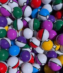 2 Inch Empty Multicolor Toy Pokeball Kids Bday Party Favor Xmas Stocking Stuffer